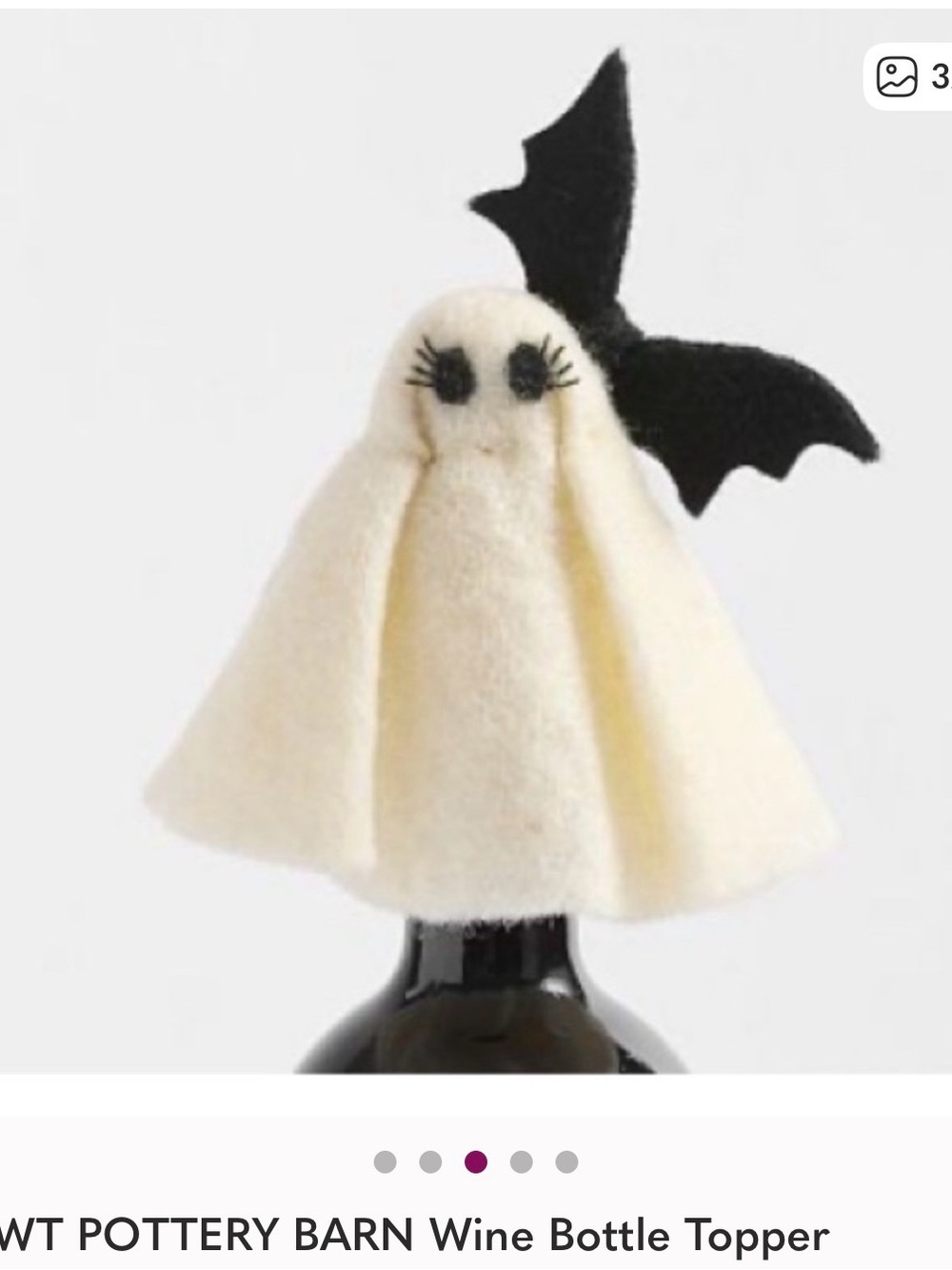 NWT POTTERY BARN WINE TOPPER
